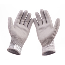 Zhengzhou Zomagtc fabrica guantes de corte de palma de la PU resistentes a los guantes para proteger la mano del trabajador